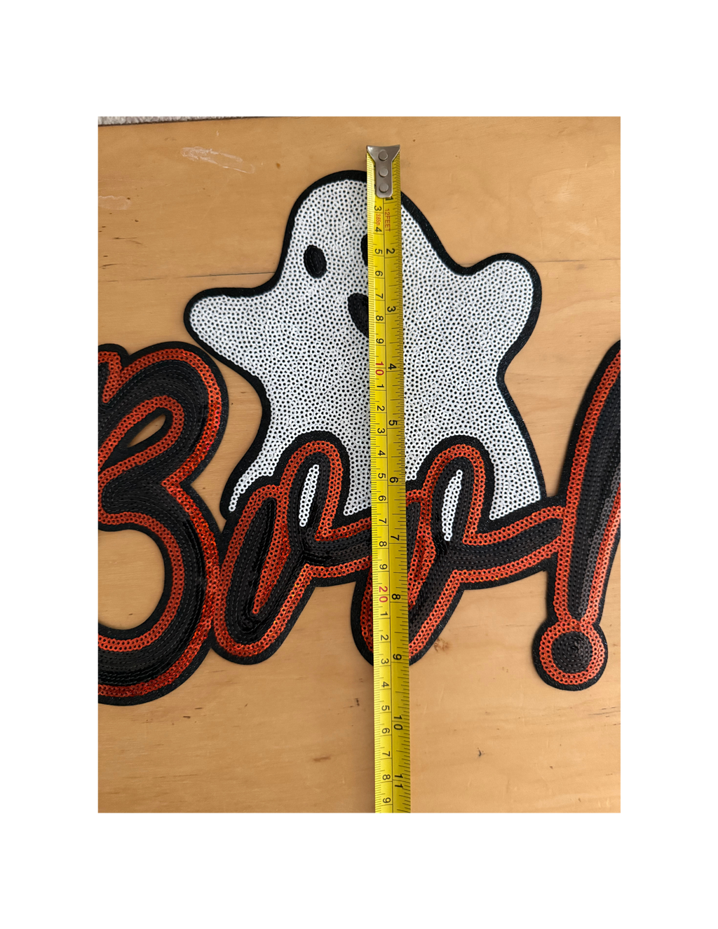 Bring a little playful fright to your Halloween style with this adorable BOO! Ghost Patch. Featuring a sweet white ghost popping up behind bold black lettering with vibrant orange stitching.