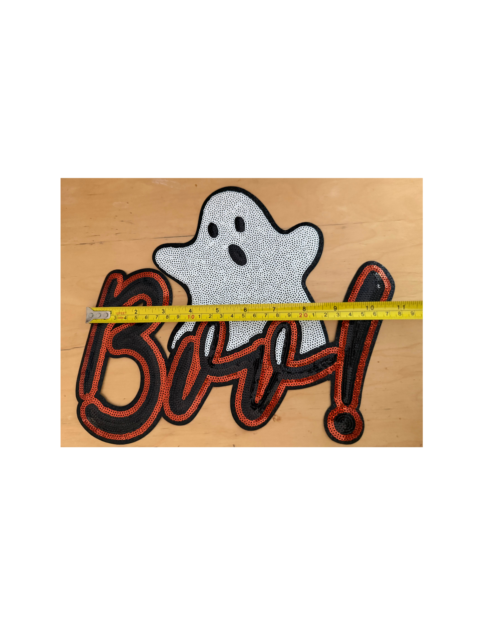 Bring a little playful fright to your Halloween style with this adorable BOO! Ghost Patch. Featuring a sweet white ghost popping up behind bold black lettering with vibrant orange stitching.
