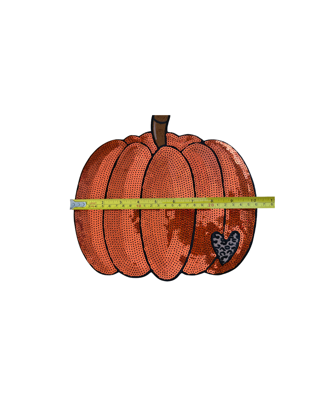Covered in shimmering orange detail and finished with a sweet leopard-print heart, this design brings together everything we love about fall—warm autumn color, cozy vibes, sparkle, and just a touch of sass.