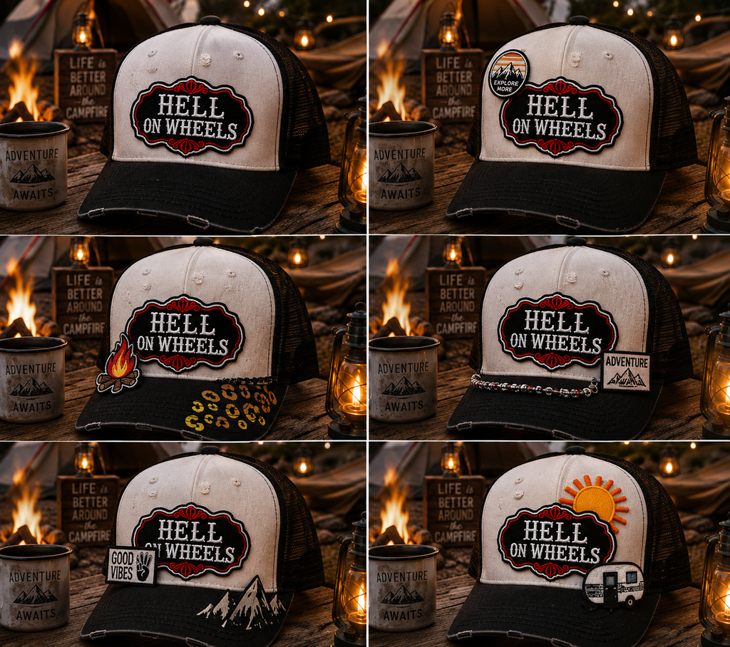 HELL ON WHEELS – Bold & Badass Embroidered Patch  Bring some serious attitude wherever you go. This vintage-inspired Hell on Wheels patch is made for those who like their style bold, rebellious, and unapologetic.