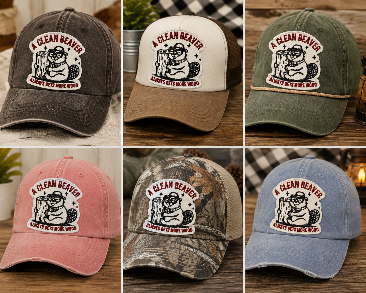 A CLEAN BEAVER Iron-On Patch  Always Gets More Wood  Funny, bold, and a little bit dirty—this patch brings the laughs and the attitude. Featuring a well-groomed beaver, it’s the perfect icebreaker for anyone who doesn’t take life too seriously.